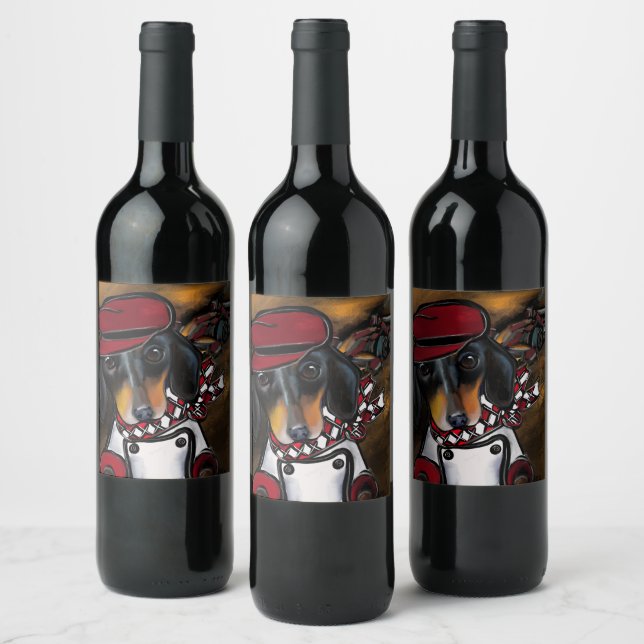 ÉTIQUETTE POUR BOUTEILLES DE VIN DOXIE RACER (Bouteilles)