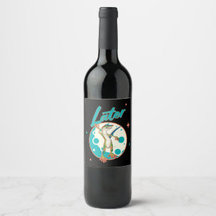Étiquette Pour Bouteilles De Vin Drôle de Gecko Plus Tard Humour de Procrastination