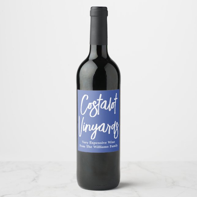 Étiquette Pour Bouteilles De Vin Drôle Étiquette de vin cadeau (Devant)