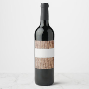Étiquette Pour Bouteilles De Vin écorce d'arbre