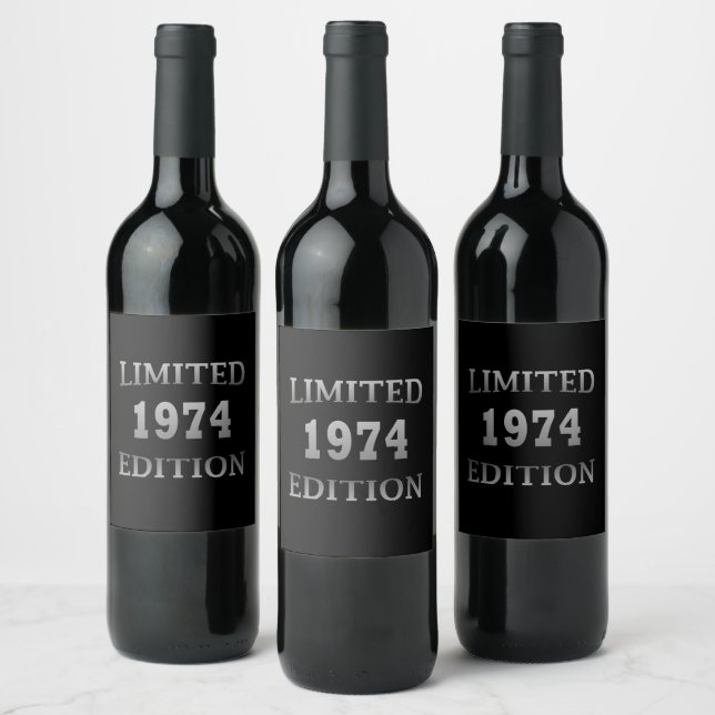 Étiquette Pour Bouteilles De Vin Édition limitée anniversaire 1974 (Bouteilles)