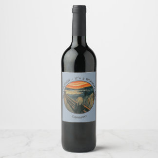 Étiquette Pour Bouteilles De Vin Edvard Munch La Collection Scream Party Items
