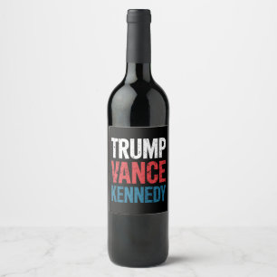 Étiquette Pour Bouteilles De Vin Élection Trump Vance Kennedy 2024