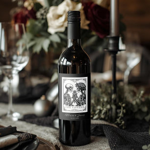 Étiquette Pour Bouteilles De Vin Élégant Jusqu'À La Mort Faisons-Nous Partie Mariag