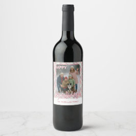 Étiquette Pour Bouteilles De Vin Élégant Motif plat rustique élégant