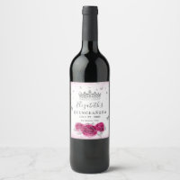 Élégant papier de parchemin Fuchsia et Argent
