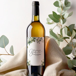 Étiquette Pour Bouteilles De Vin Elle A Dit Oui Belle Partie D'Engagement