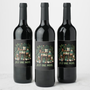 Étiquette Pour Bouteilles De Vin Encore une autre plante drôle fleur intérieure