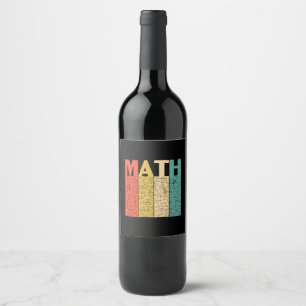 Étiquette Pour Bouteilles De Vin Enseignant en mathématiques Définition Vintage des