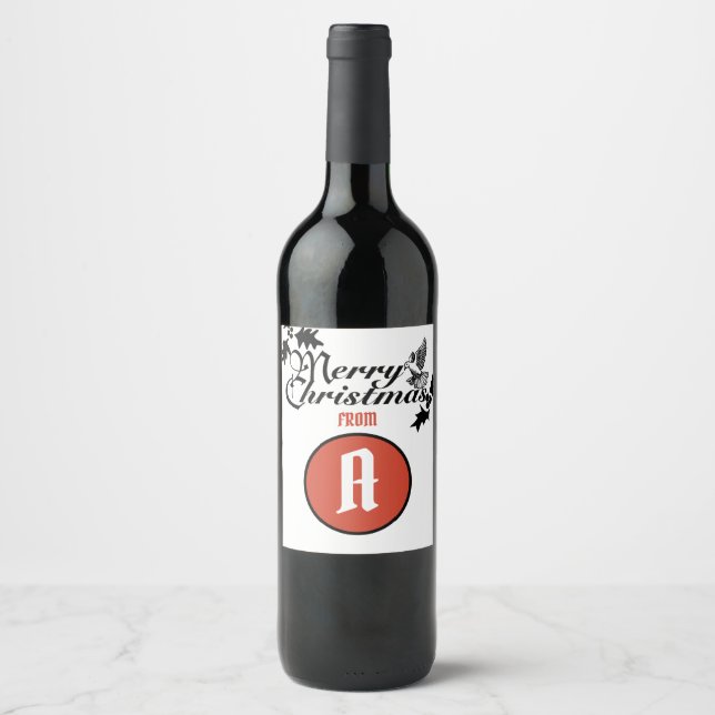 Étiquette Pour Bouteilles De Vin Ensemble d'étiquette de nourriture et de boisson (Devant)