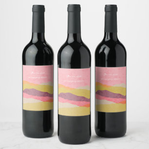 Étiquette Pour Bouteilles De Vin Ensemble d'étiquettes de nourriture et de boisson