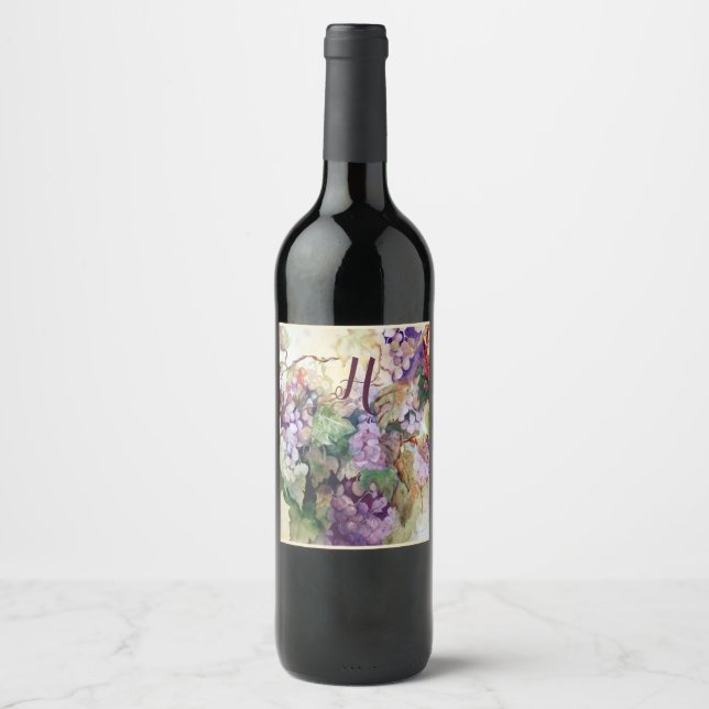Étiquette Pour Bouteilles De Vin Ensemble d'étiquettes de nourriture et de boisson  (Devant)