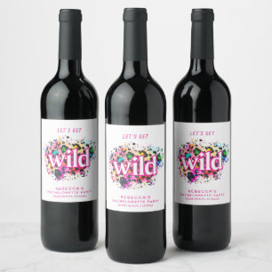 Étiquette Pour Bouteilles De Vin Enterrons-nous dans la folie Fête de Bachelorette