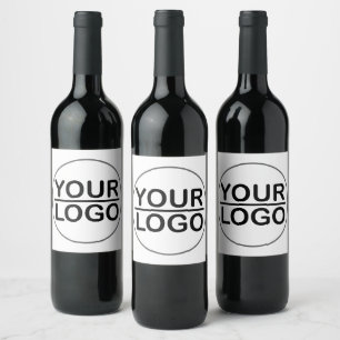 Étiquette Pour Bouteilles De Vin Entreprise de logo personnalisé