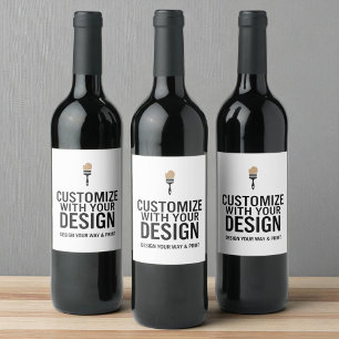 Étiquette Pour Bouteilles De Vin Entreprise personnalisée Marque personnalisée sur 