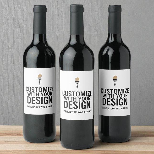 Étiquette Pour Bouteilles De Vin Entreprise personnalisée Marque personnalisée sur  (Créateur téléchargé)