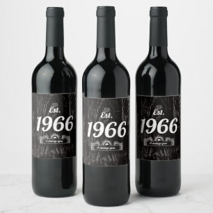 Étiquette Pour Bouteilles De Vin Est. Année Vintage 1966