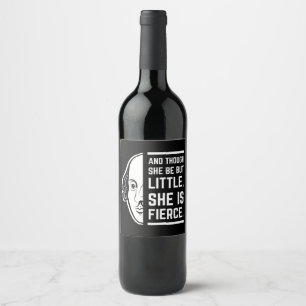 Étiquette Pour Bouteilles De Vin Et même si elle est petite, elle est féroce