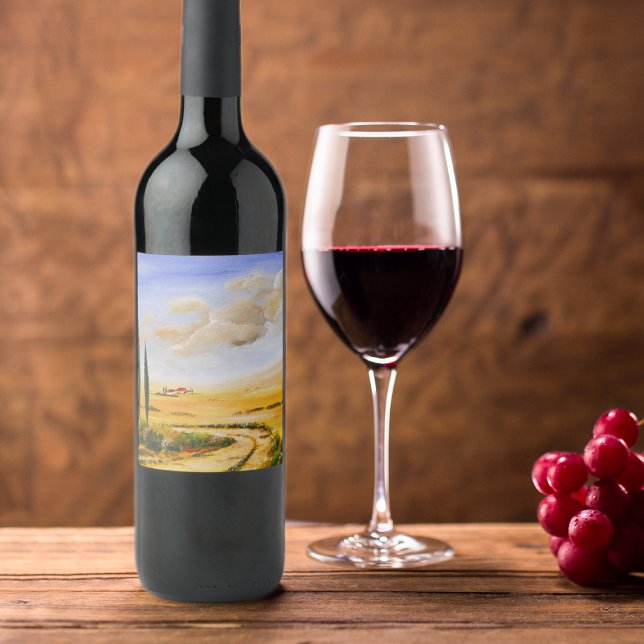 Étiquette Pour Bouteilles De Vin Été italien (Créateur téléchargé)