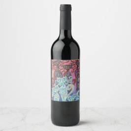 Étiquette Pour Bouteilles De Vin étiquette à vin six chats