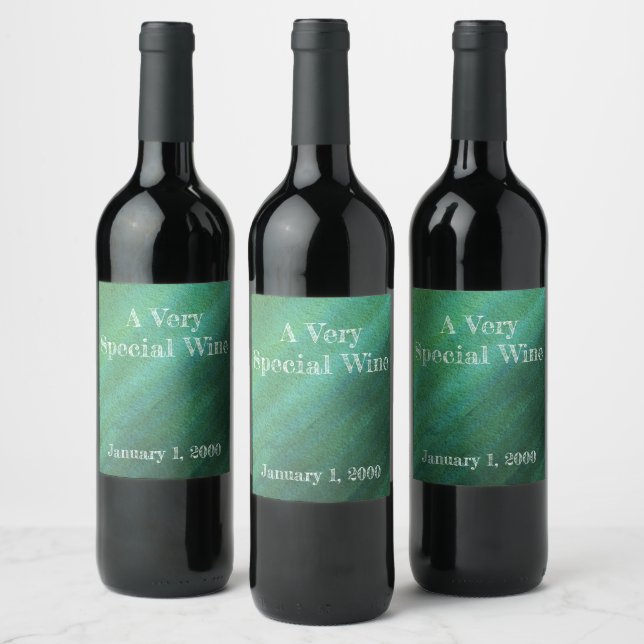 Étiquette Pour Bouteilles De Vin Étiquette à vin vert Ombre (Bouteilles)