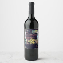 Étiquette bouteille de vin
