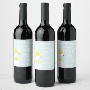 Étiquette Pour Bouteilles De Vin Étiquette de boisson pour le 1er anniversaire de O