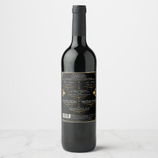 Étiquette Pour Bouteilles De Vin Étiquette de boisson Retour TFDW
