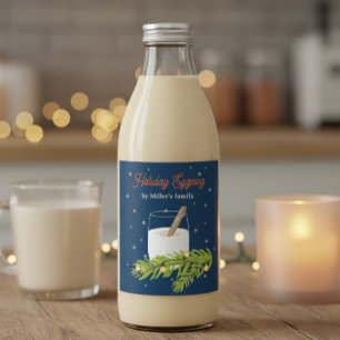 Étiquette Pour Bouteilles De Vin Étiquette de Bouteille de Lait de Poule Maison Fêt