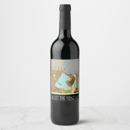 Étiquette Pour Bouteilles De Vin Étiquette de bouteille de vin de Pâque Qui a laiss