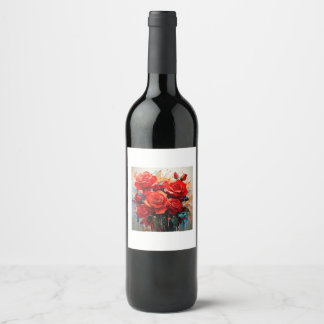 Étiquette Pour Bouteilles De Vin Étiquette de Bouteille de Vin - La Création Les Ro