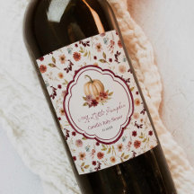 Étiquette de bouteille de vin pour Baby Shower A L