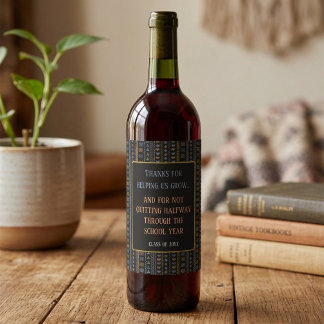 Étiquette Pour Bouteilles De Vin Étiquette de bouteille de vin pour la semaine d'ap