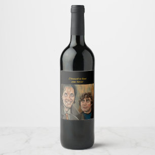 Étiquette Pour Bouteilles De Vin Étiquette de bouteille de vin Withnail And I avec 