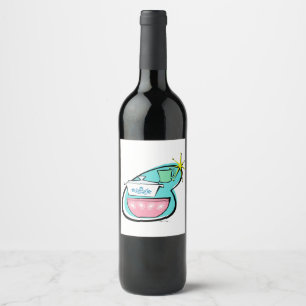 Étiquette Pour Bouteilles De Vin Étiquette de la bouteille de vin de conception de 