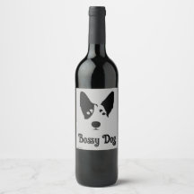 Étiquette de produit minimaliste de chien de bétai