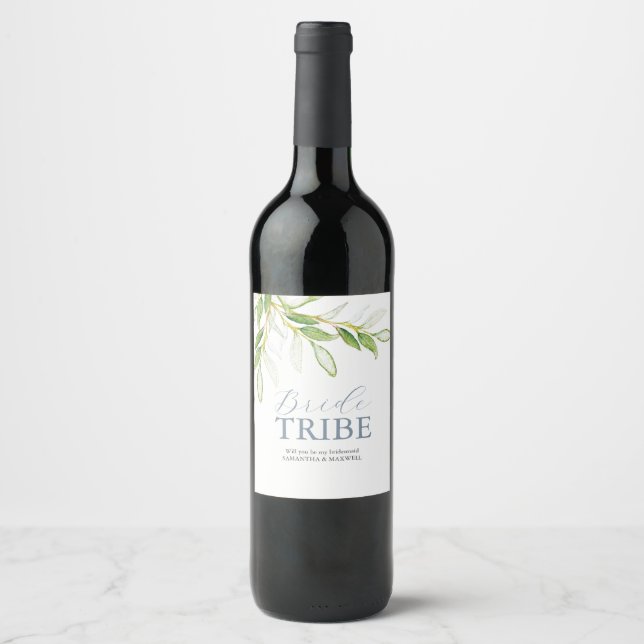 Étiquette Pour Bouteilles De Vin Étiquette de proposition d'aide d'entretien de cou (Devant)