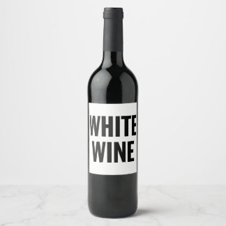 ÉTIQUETTE POUR BOUTEILLES DE VIN ÉTIQUETTE DE VIN BLANC GÉNÉRIQUE