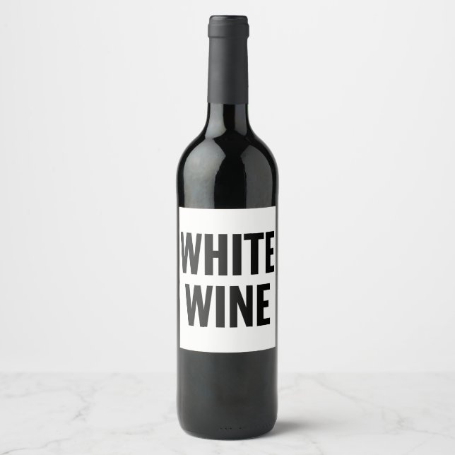 ÉTIQUETTE POUR BOUTEILLES DE VIN ÉTIQUETTE DE VIN BLANC GÉNÉRIQUE (Devant)