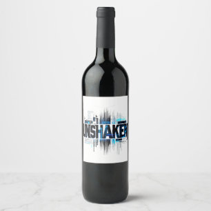 Étiquette Pour Bouteilles De Vin Étiquette de vin Cyberpunk UNSHAKEN