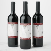Étiquette de vin de l'école de pharmacie