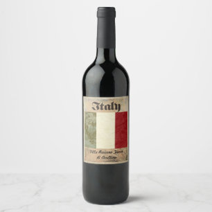 Étiquette Pour Bouteilles De Vin Étiquette de vin de l'Italie