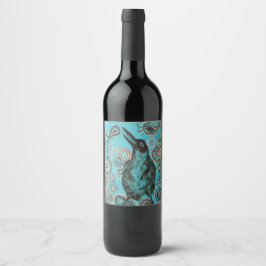 Étiquette Pour Bouteilles De Vin étiquette de vin de peinture de croix