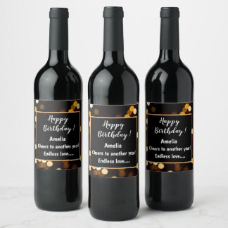 Étiquette Pour Bouteilles De Vin Étiquette de vin & de vin mousseux personnalisée