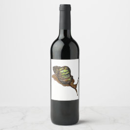 Étiquette Pour Bouteilles De Vin étiquette de vin d'escargot