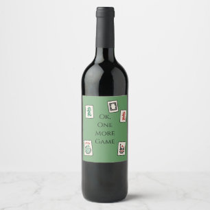 Étiquette Pour Bouteilles De Vin Étiquette de vin Mah Jongg