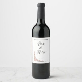 Étiquette Pour Bouteilles De Vin Étiquette de vin mariage