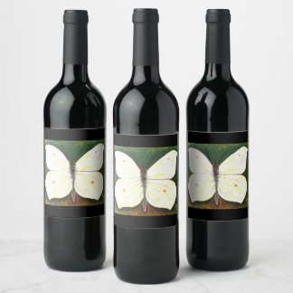Étiquette Pour Bouteilles De Vin Étiquette de vin papillon