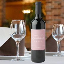 Étiquette de vin personnalisée pour enterrement de