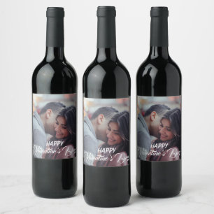 Étiquette Pour Bouteilles De Vin Étiquette de vin personnalisée pour la Saint-Valen